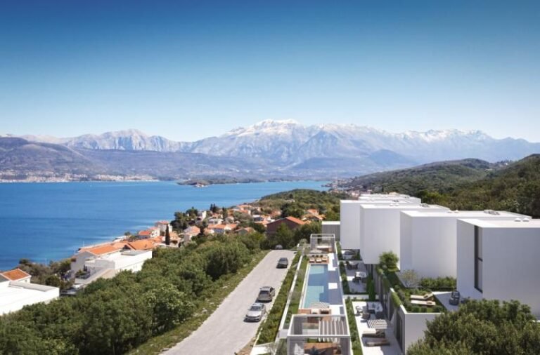 Tivat, Krasici – New complex of apartments THE CUBE by the sea on the peninsula Lustica