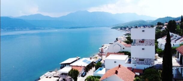 New villa with a swimming pool in Tivat, Krasici. Sea view from every room!