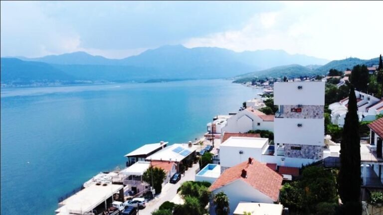 New villa with a swimming pool in Tivat, Krasici. Sea view from every room!