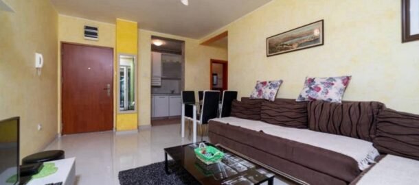One-bedroom apartment in Budva with its own courtyard for rent for a year!