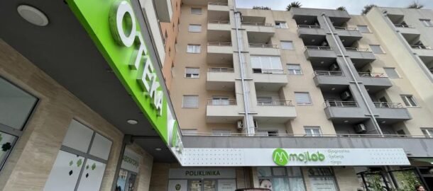 One-room apartment in perfect condition in the new building of the Moj Lab clinic in Budva!