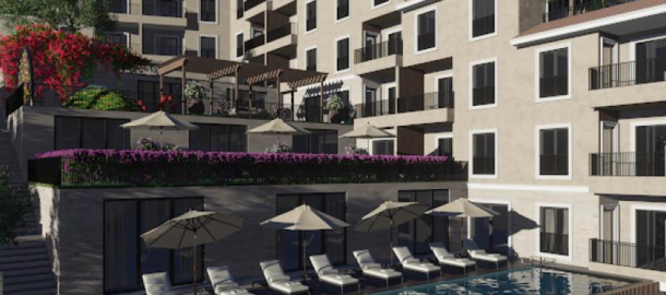 2-комнатная квартира 46 m2 в новом комплексе с бассейном в Бечичи!