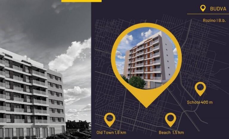 Garsonjera 31 m2 u Budvi, naselje Rozino