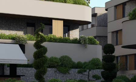 квартира в новостройке в люксовом комплексе в Будванской ривьере