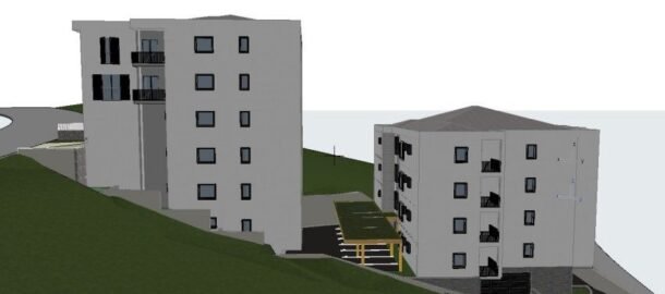 Будва, Лази — новостройка 2025, двухспальная квартира с видом на море